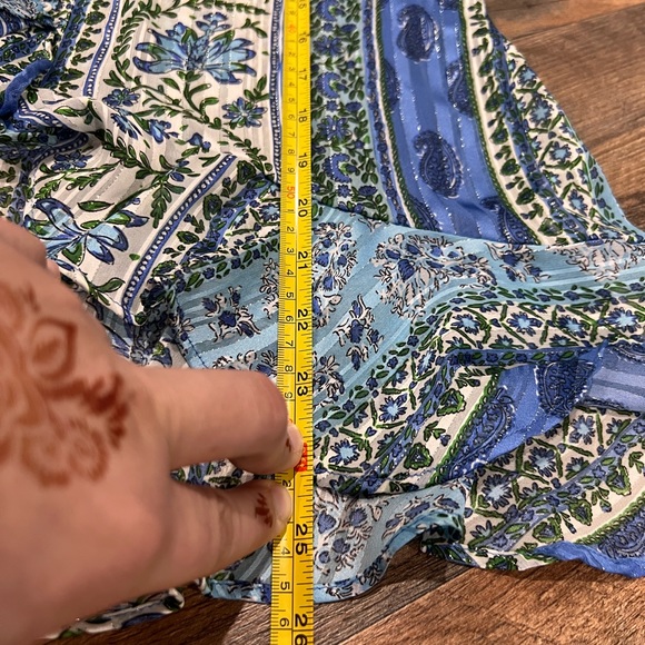 Brand new Flowy Zara top! Gorgeous blue! - Picture 5 of 8